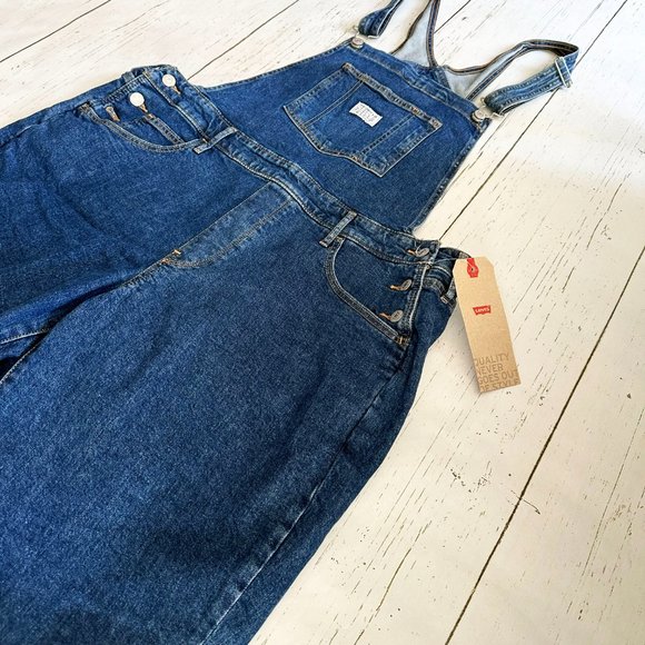 Women's Levi's Plus Size Denim Overalls - Size 18W - Picture 6 of 16